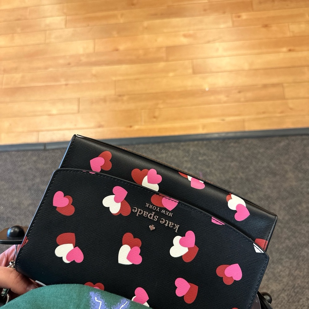 Kate Spade Black Heart Print Women's Bag